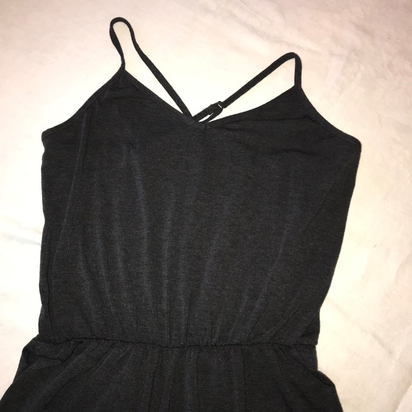 NWOT Shosho Dark Gray Jumpsuit Romper - Picture 2 of 6